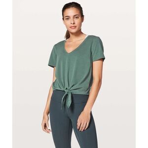 lululemon athletica Sage Tie-Front Crop Top